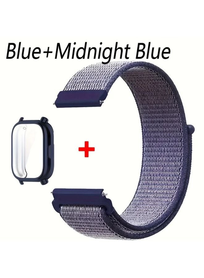Redmi Watch 5 Active Midnight Blue Nylon Loop Strap Sport Bracelet Adjustable Fit - Image 1